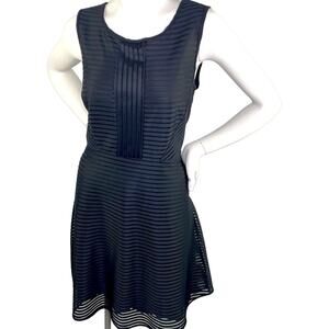 41 Hawthorn Black Sleeveless Fit Flare Lined Back Zip Dress Party Wedding Date L
